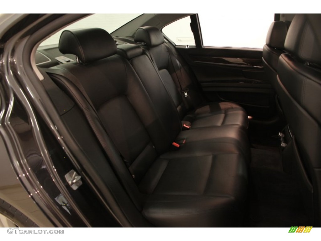 2012 7 Series 750i xDrive Sedan - Dark Graphite Metallic / Black photo #30