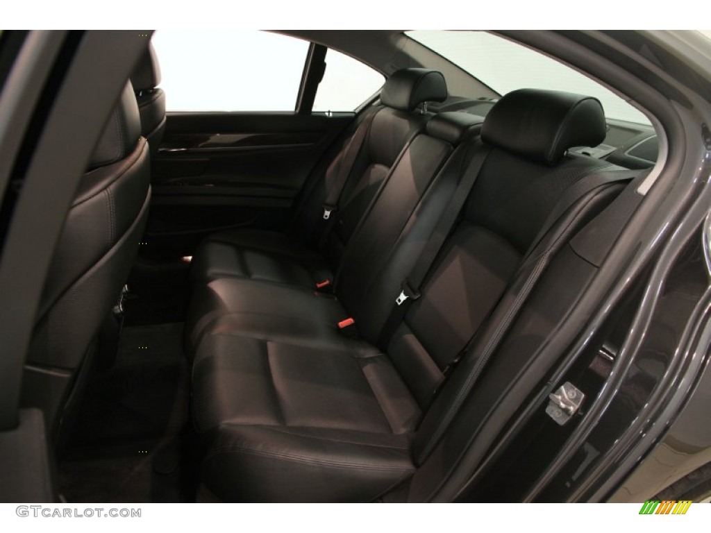 2012 7 Series 750i xDrive Sedan - Dark Graphite Metallic / Black photo #31