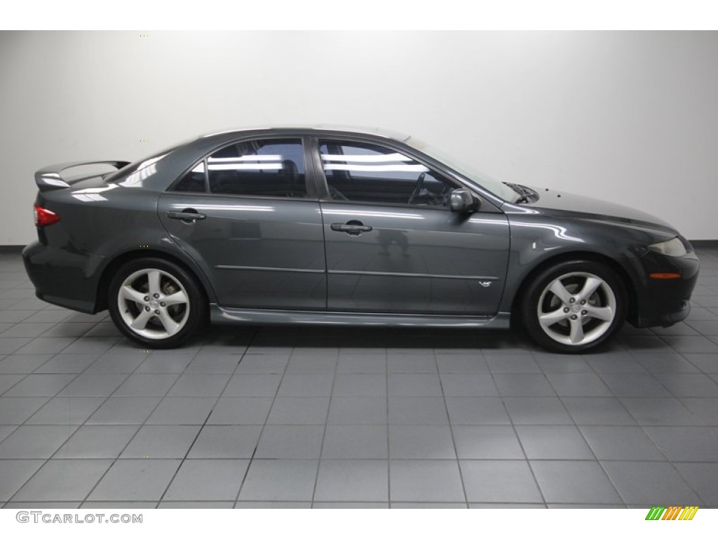 Dark Steel Metallic 2003 Mazda MAZDA6 s Sedan Exterior Photo #83799682