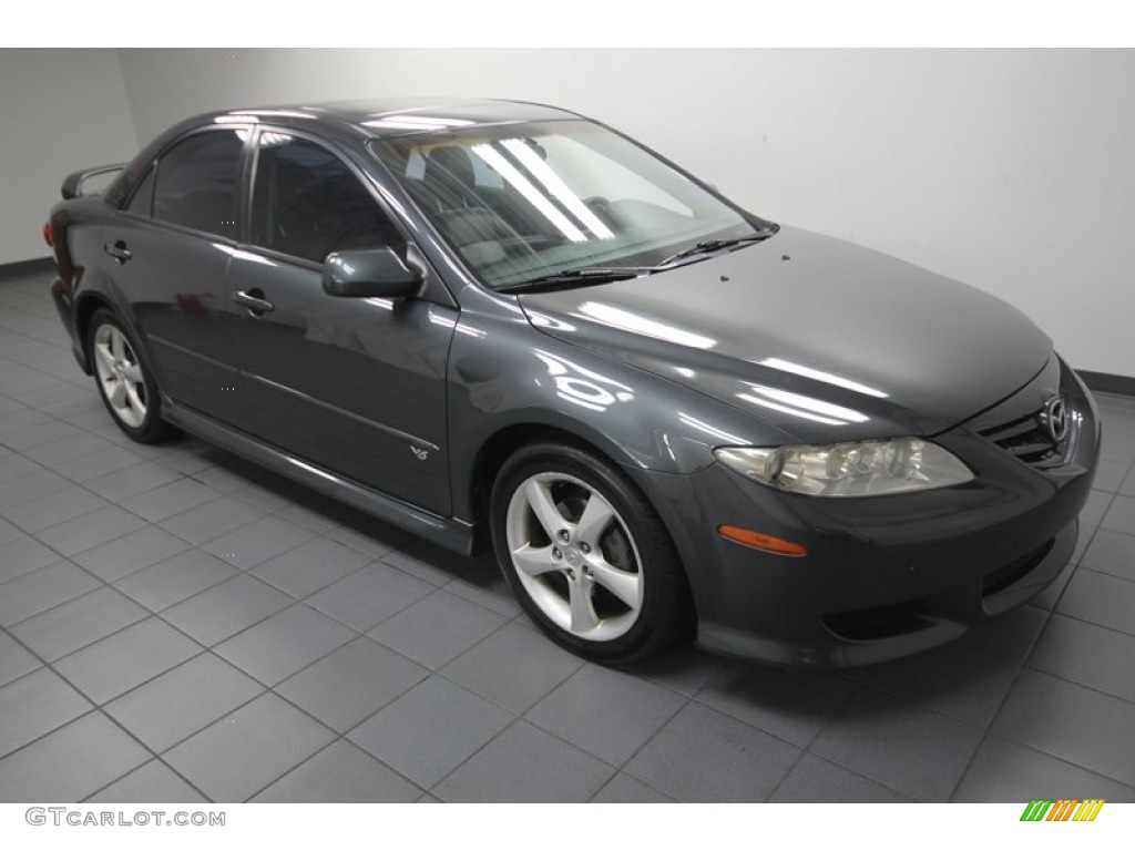 Dark Steel Metallic 2003 Mazda MAZDA6 s Sedan Exterior Photo #83799706