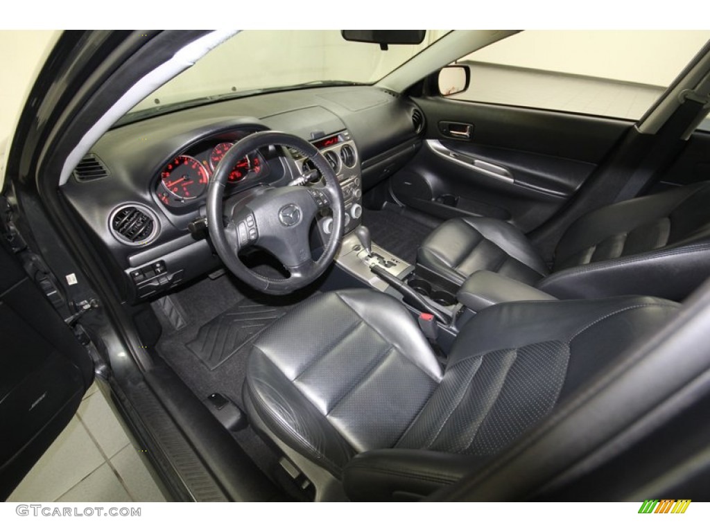 Black Interior 2003 Mazda MAZDA6 s Sedan Photo #83799793