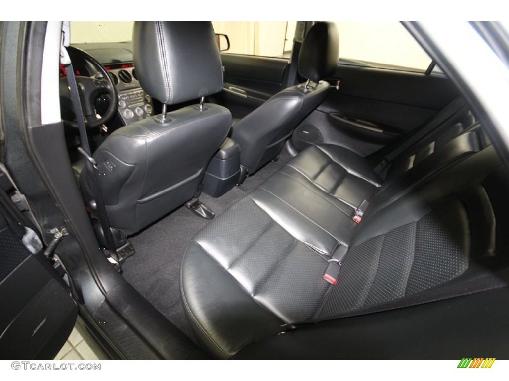 Black Interior 2003 Mazda MAZDA6 s Sedan Photo #83800180