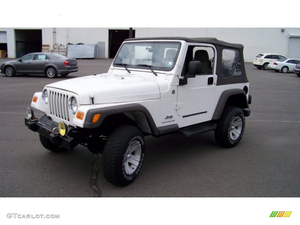 Stone White Jeep Wrangler