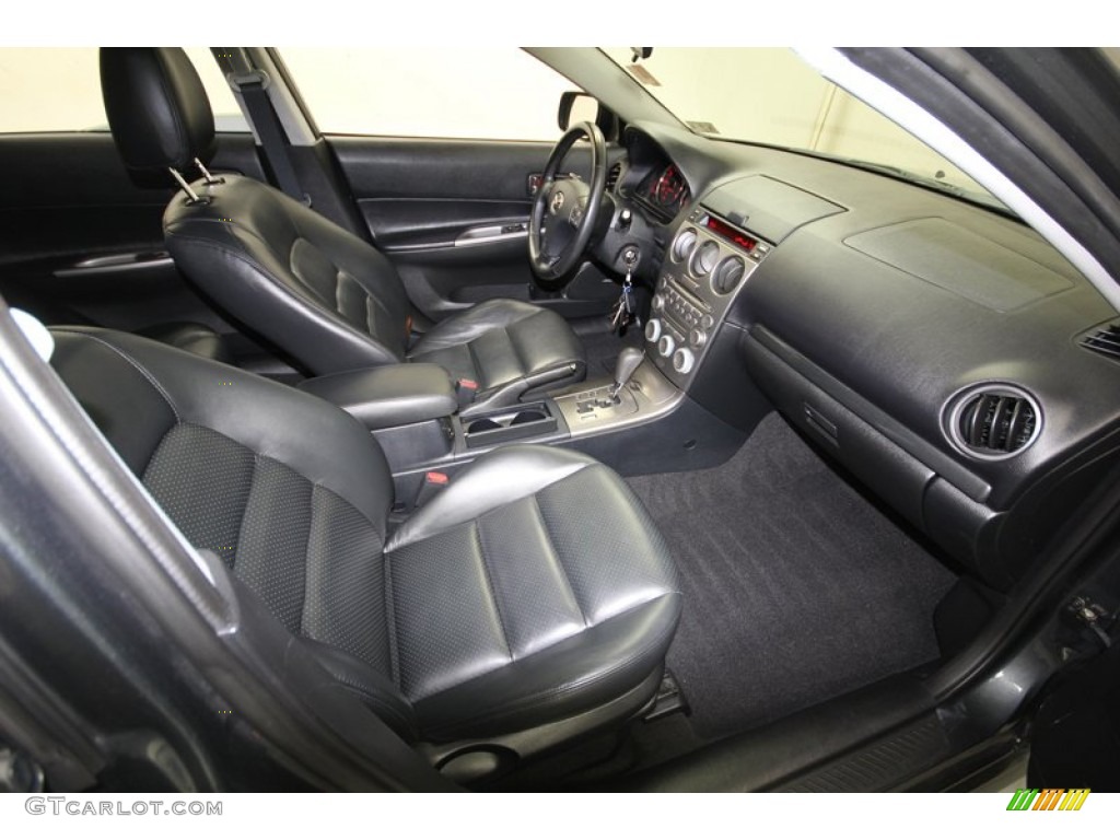 Black Interior 2003 Mazda MAZDA6 s Sedan Photo #83800372