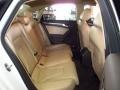 2013 Audi A4 Velvet Beige/Moor Brown Interior Rear Seat Photo