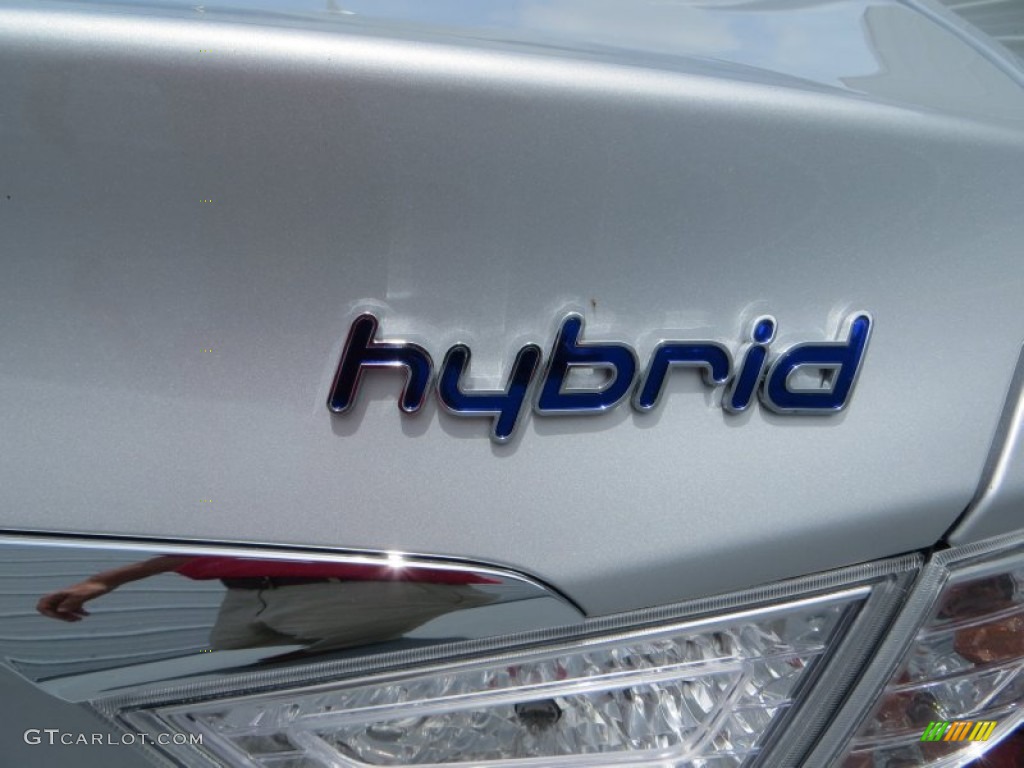 2013 Sonata Hybrid Limited - Silver Frost Metallic / Gray photo #14