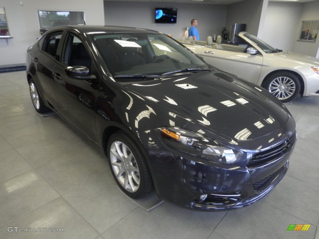 2013 Dart SXT - Maximum Steel Metallic / Black photo #1
