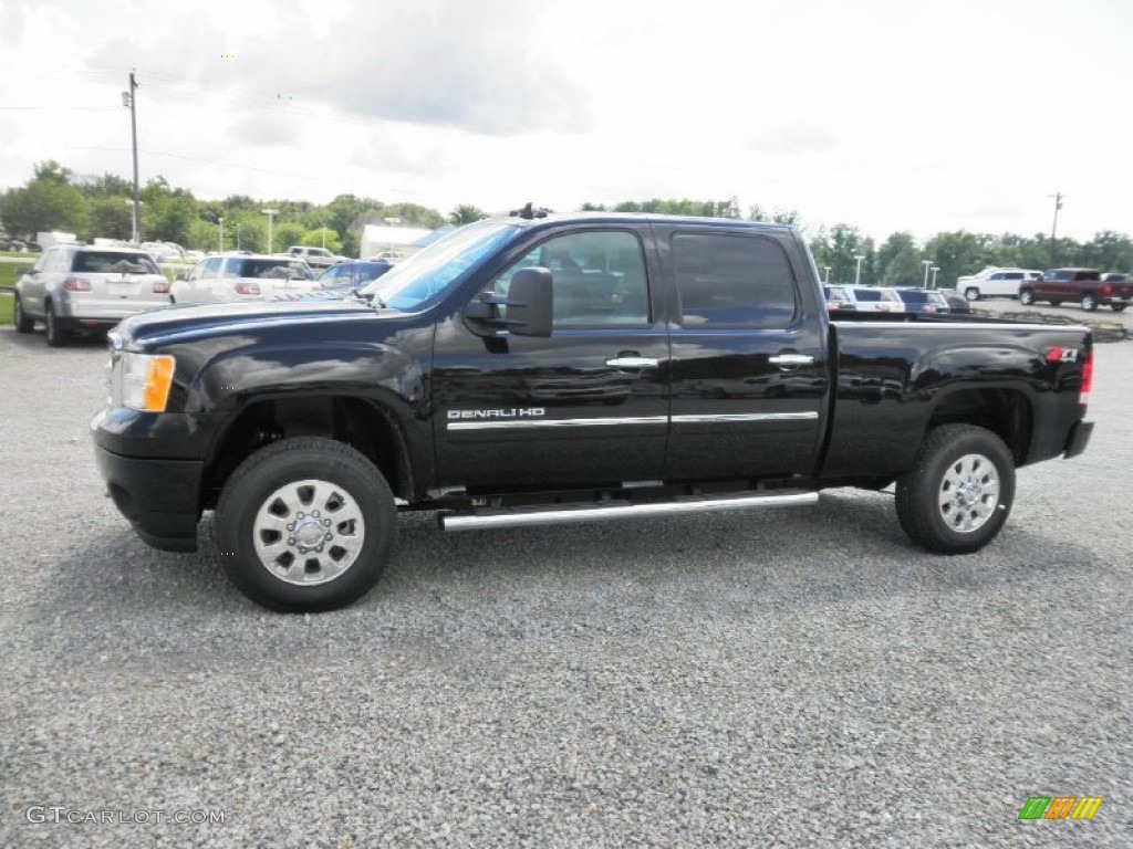 Onyx Black 2014 GMC Sierra 3500HD Denali Crew Cab 4x4 Exterior Photo #83804326