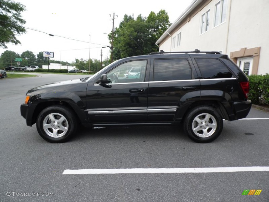 Brilliant Black Crystal Pearl 2005 Jeep Grand Cherokee Limited Exterior Photo #83804992
