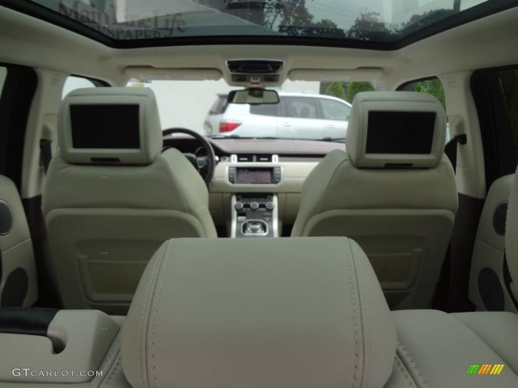 Ivory/Dark Cherry Interior 2012 Land Rover Range Rover Evoque Prestige Photo #83805082