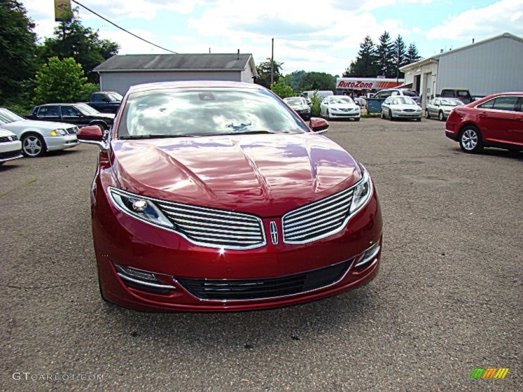 2013 MKZ 2.0L EcoBoost FWD - Ruby Red / Charcoal Black photo #11