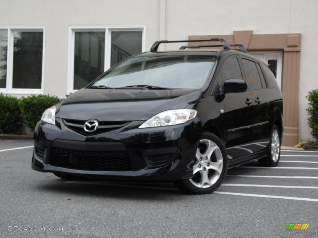 2009 MAZDA5 Sport - Brilliant Black / Sand photo #1