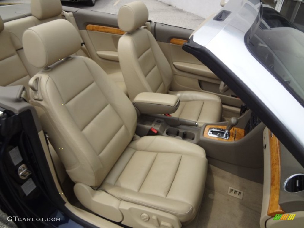 2006 Audi A4 3.0 quattro Cabriolet Front Seat Photo #83805739