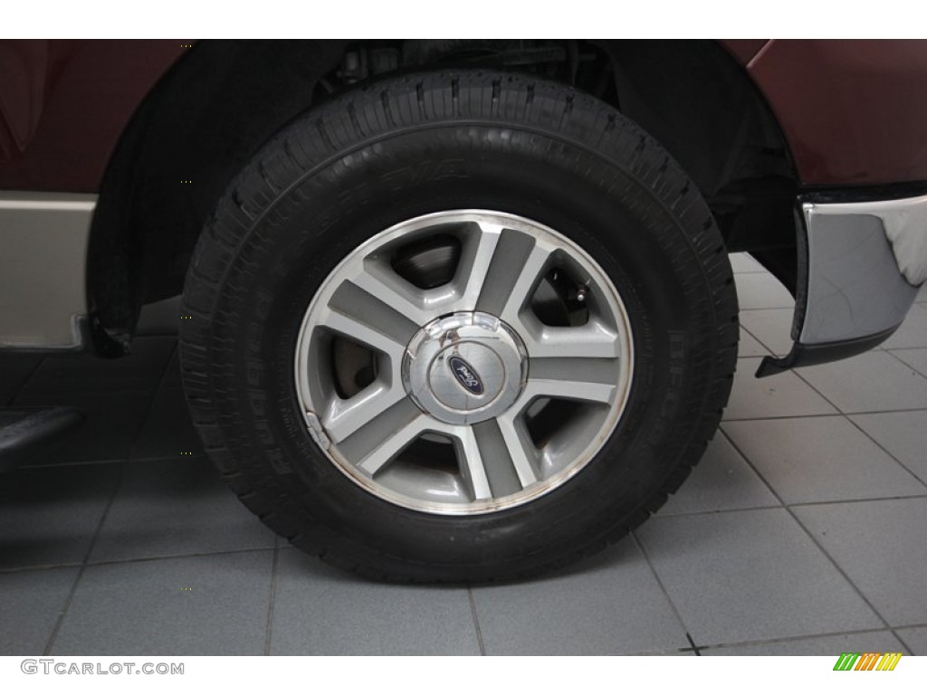 2006 F150 XLT SuperCab - Dark Toreador Red Metallic / Tan photo #10