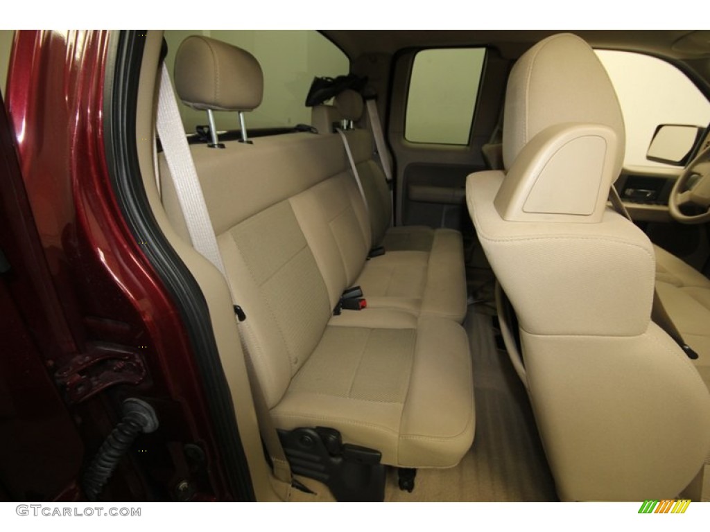 2006 F150 XLT SuperCab - Dark Toreador Red Metallic / Tan photo #30