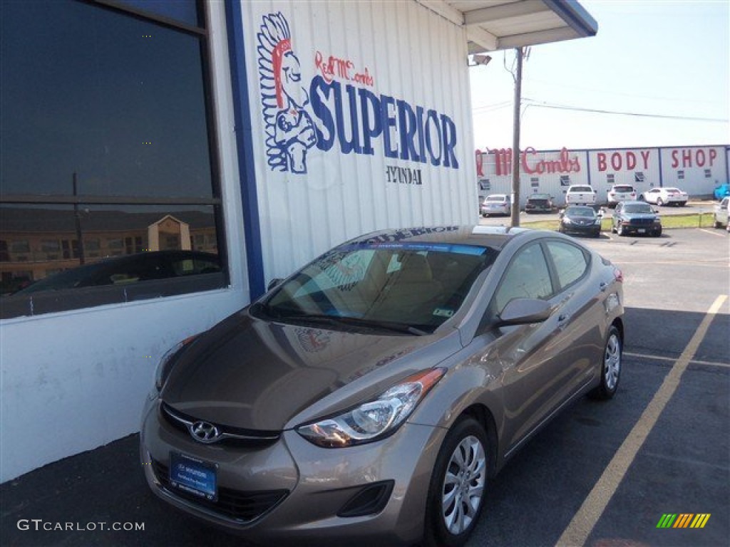 2012 Elantra GLS - Desert Bronze / Beige photo #1