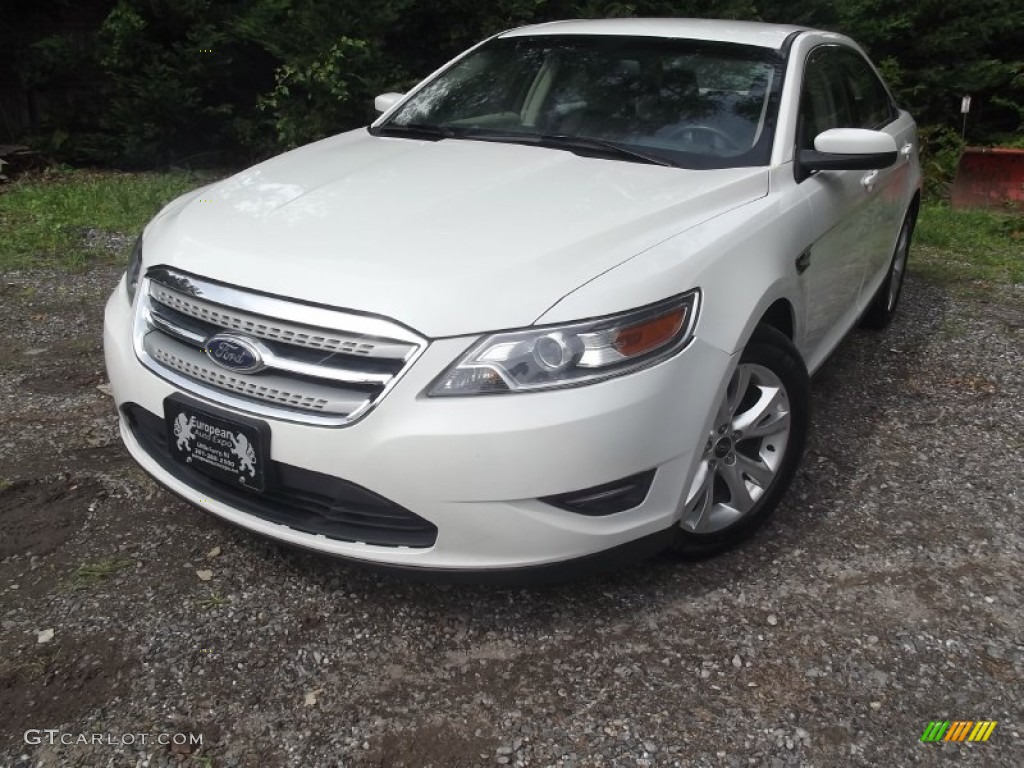 2010 Taurus SEL - White Platinum Metallic Tri-Coat / Light Stone photo #1