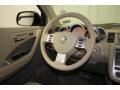 2006 Nissan Murano Cafe Latte Interior Steering Wheel Photo