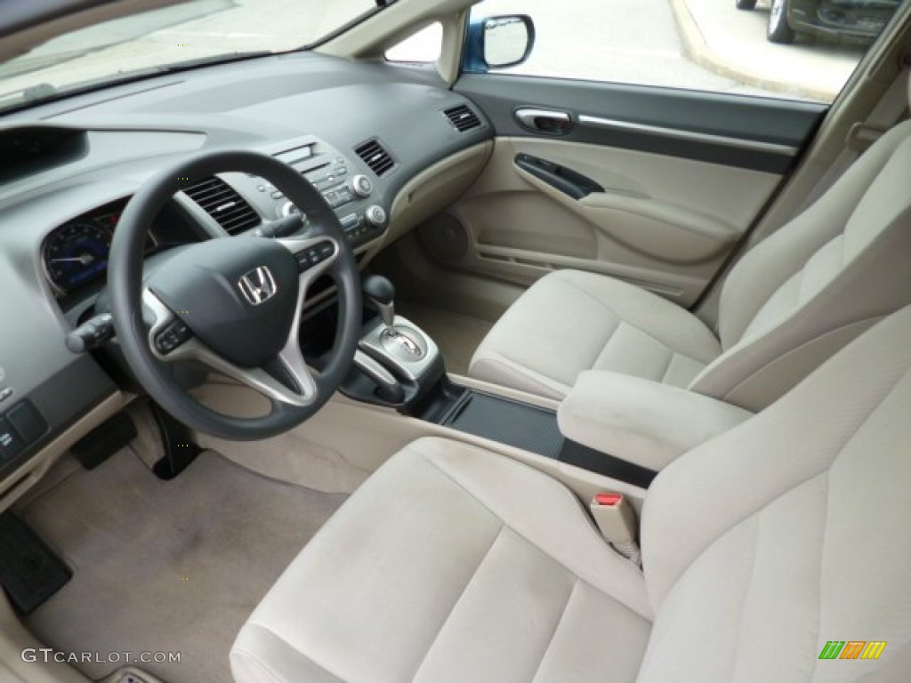 Beige Interior 2009 Honda Civic Hybrid Sedan Photo #83809828