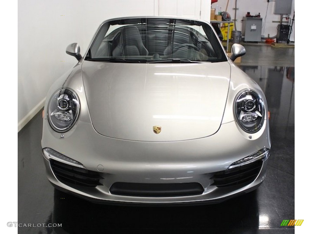 Platinum Silver Metallic 2012 Porsche 911 Carrera S Cabriolet Exterior Photo #83811091