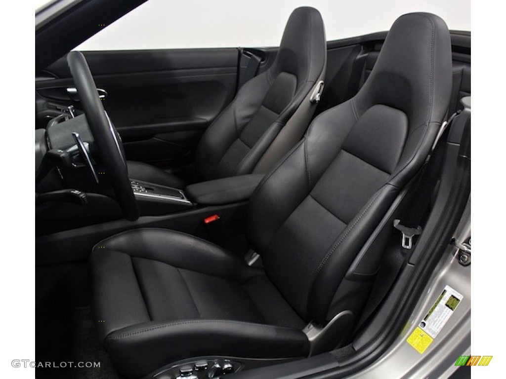Black Interior 2012 Porsche 911 Carrera S Cabriolet Photo #83811442