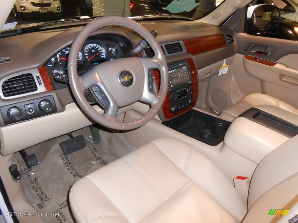 Light Cashmere/Dark Cashmere Interior 2012 Chevrolet Tahoe Hybrid 4x4 Photo #83813386