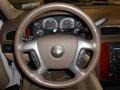 Light Cashmere/Dark Cashmere 2012 Chevrolet Tahoe Hybrid 4x4 Steering Wheel