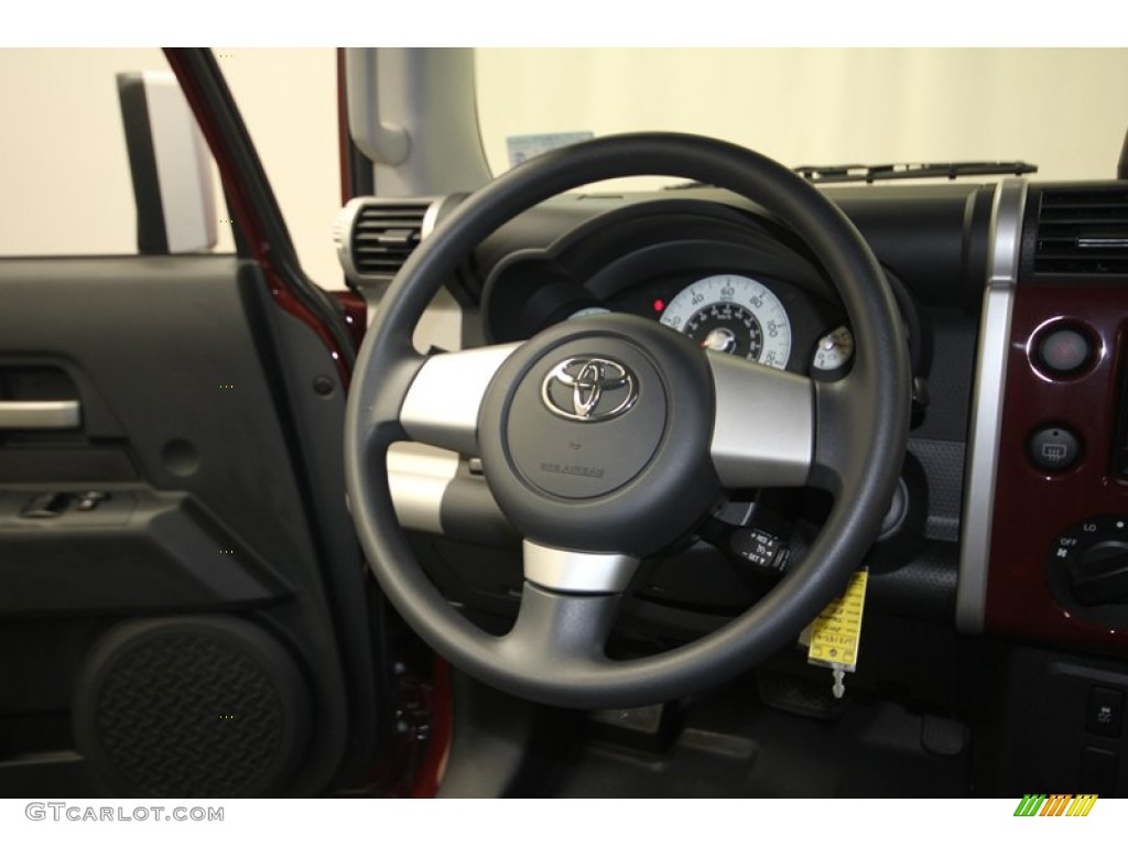 2010 Toyota FJ Cruiser 4WD Dark Charcoal Steering Wheel Photo #83813785