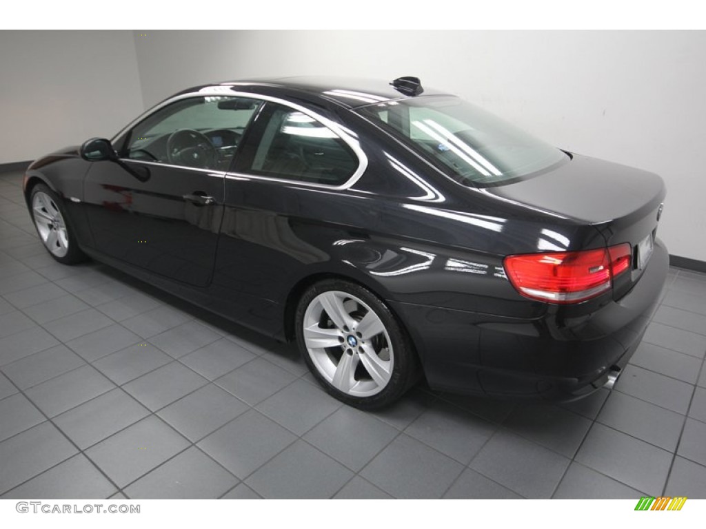 2008 3 Series 335i Coupe - Black Sapphire Metallic / Black photo #5