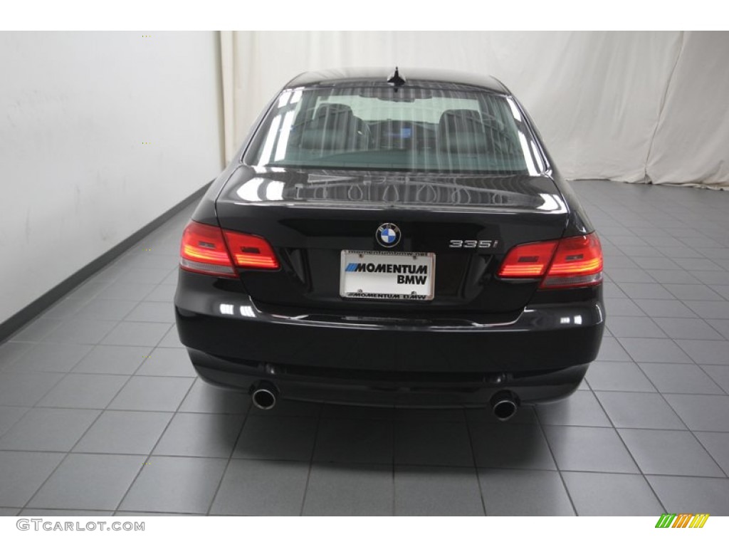 2008 3 Series 335i Coupe - Black Sapphire Metallic / Black photo #11