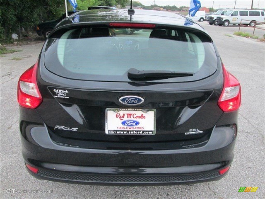 2012 Focus SEL 5-Door - Tuxedo Black Metallic / Charcoal Black photo #5