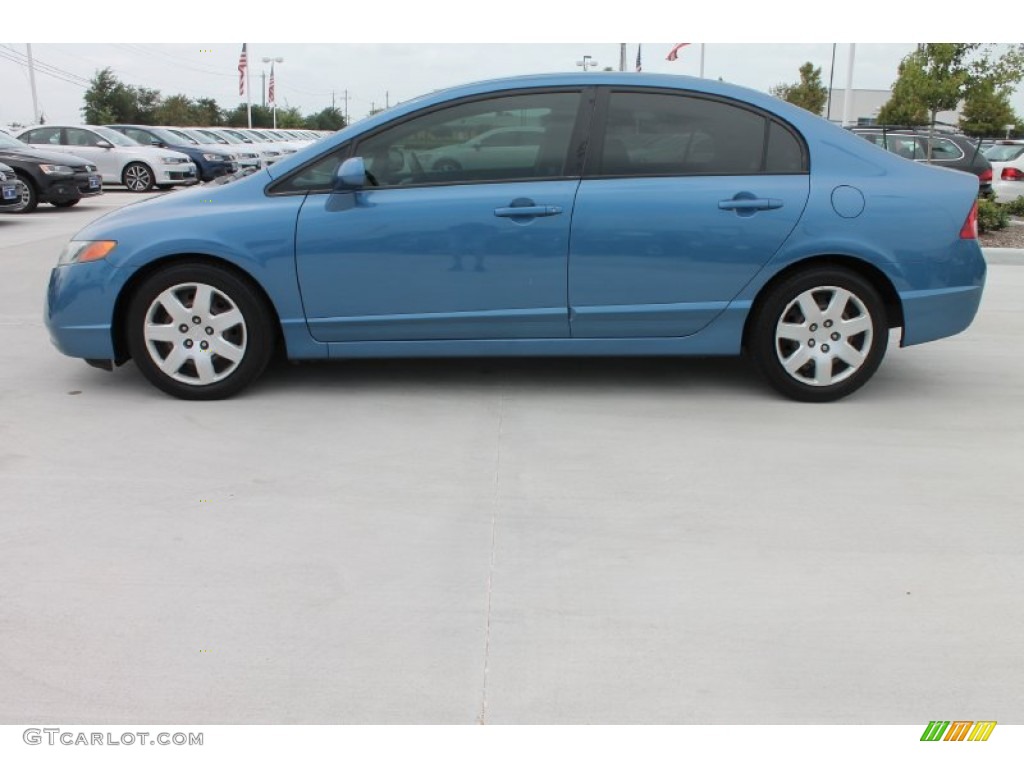 Atomic Blue Metallic 2006 Honda Civic LX Sedan Exterior Photo #83816872