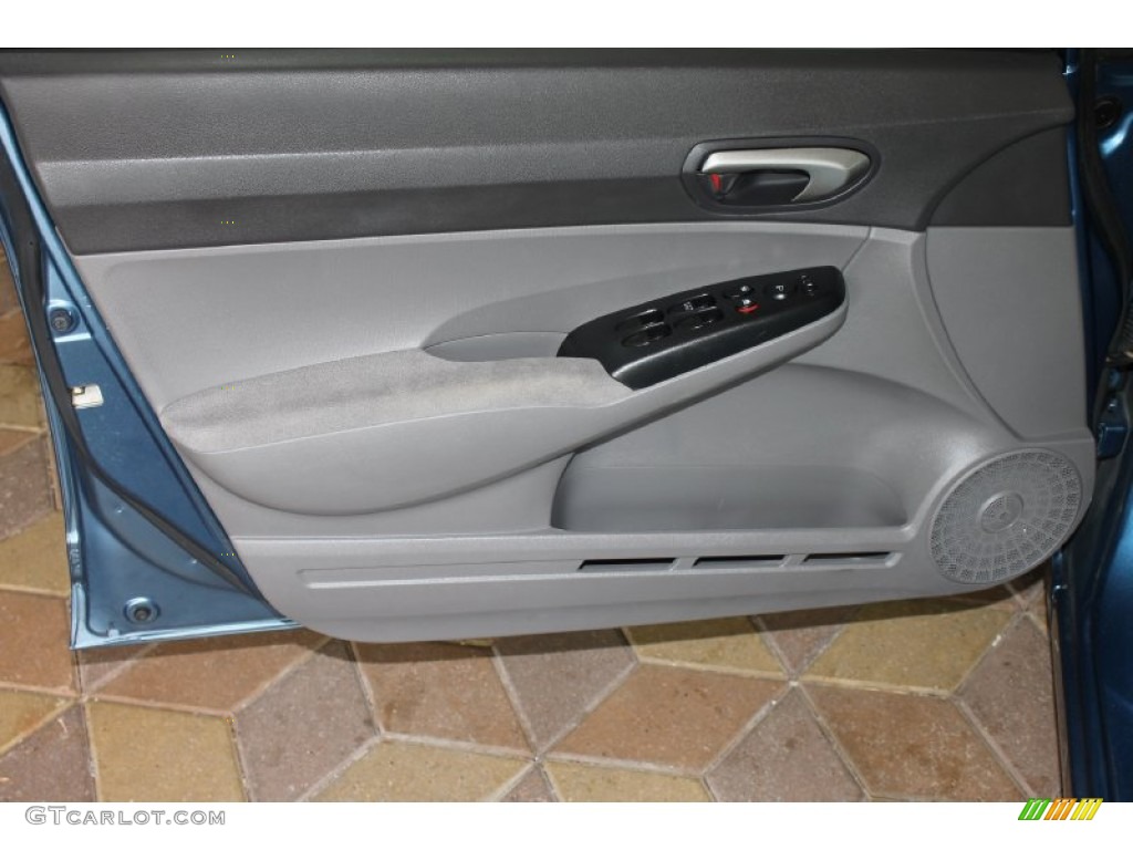 2006 Honda Civic LX Sedan Gray Door Panel Photo #83817052