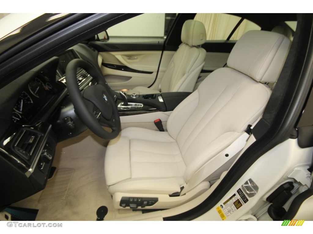Ivory White Interior 2014 BMW 6 Series 640i Gran Coupe Photo #83817880