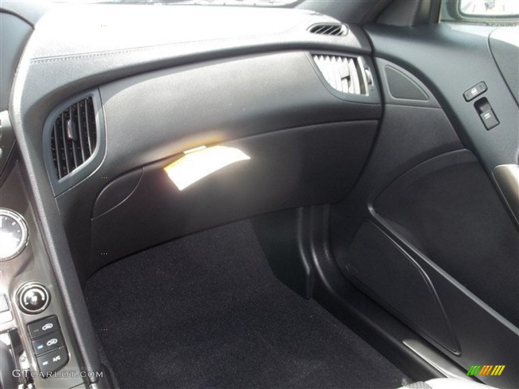 2013 Genesis Coupe 2.0T Premium - Black Noir Pearl / Gray Leather/Gray Cloth photo #22