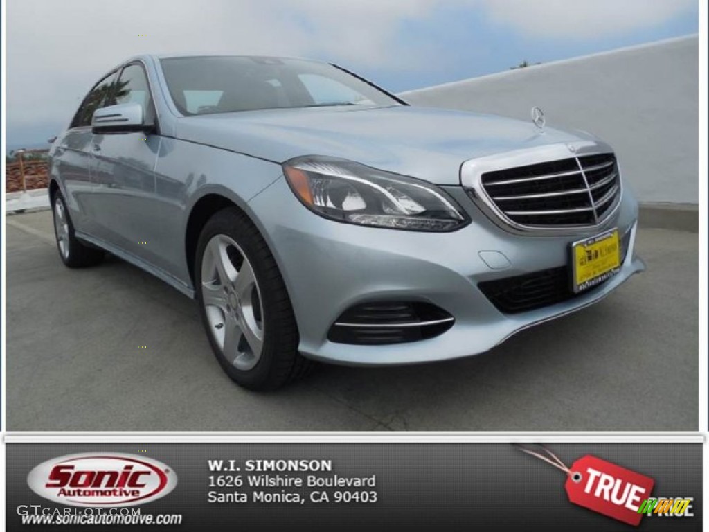 2014 E 350 Sedan - Diamond Silver Metallic / Black photo #1