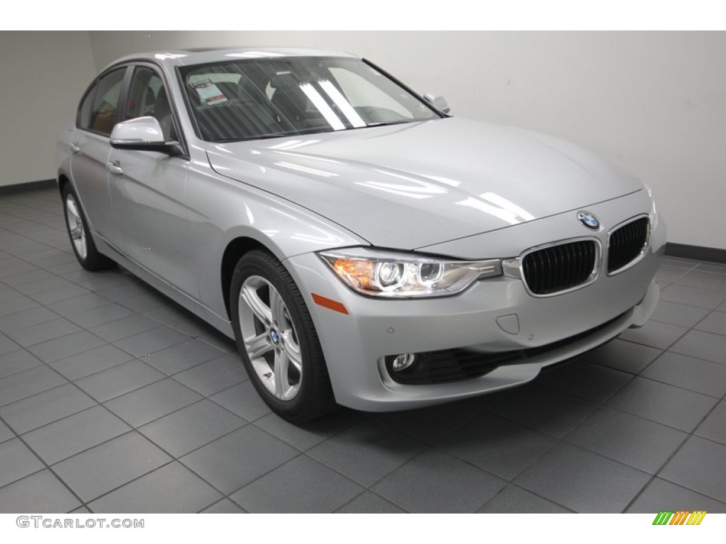 2013 3 Series 328i Sedan - Glacier Silver Metallic / Black photo #1
