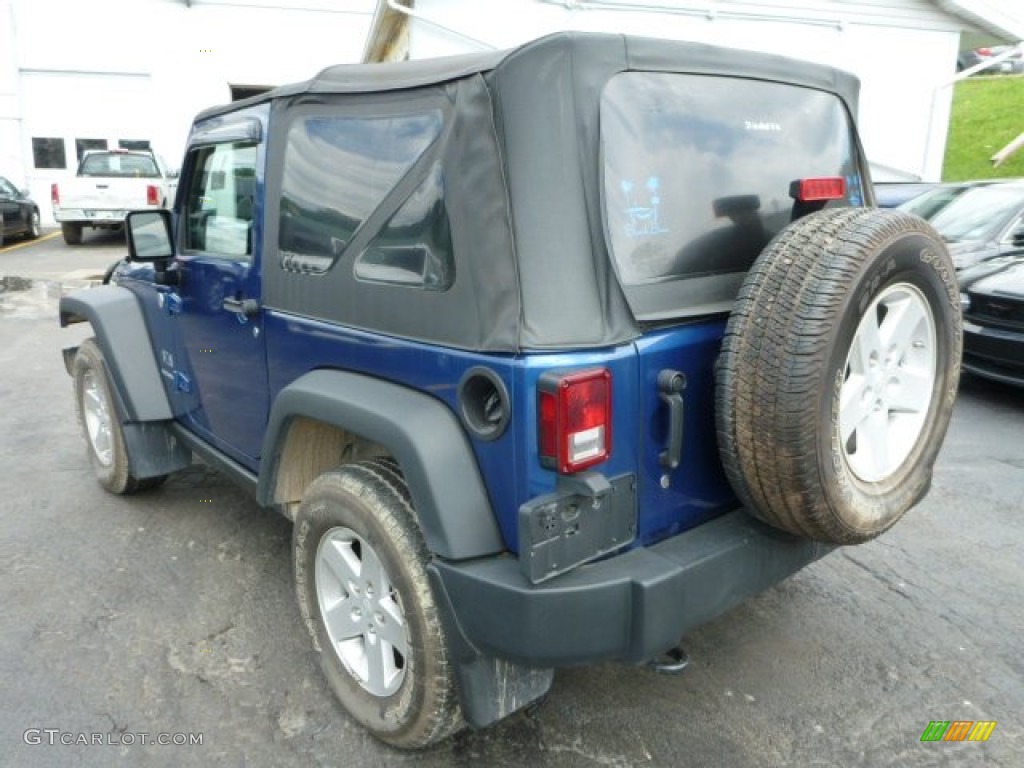 2009 Wrangler X 4x4 - Deep Water Blue Pearl Coat / Dark Slate Gray/Medium Slate Gray photo #3
