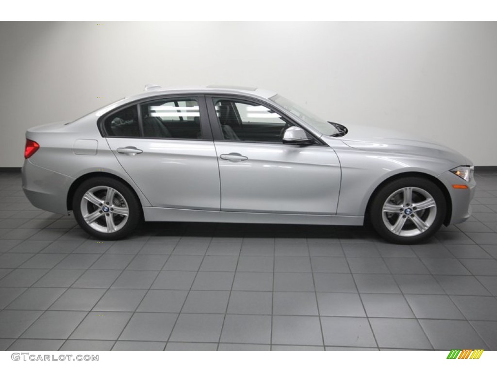 2013 3 Series 328i Sedan - Glacier Silver Metallic / Black photo #2