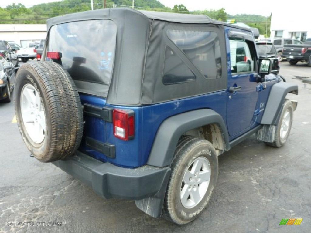 2009 Wrangler X 4x4 - Deep Water Blue Pearl Coat / Dark Slate Gray/Medium Slate Gray photo #5
