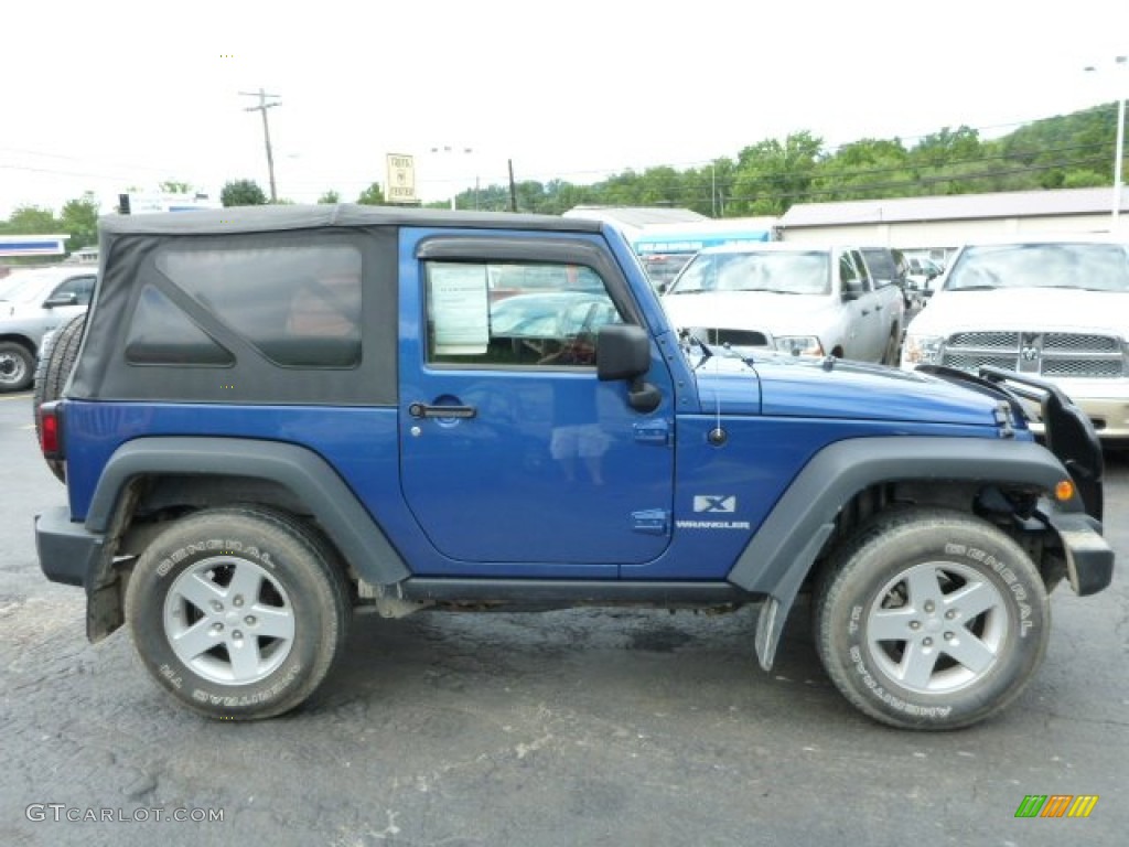 2009 Wrangler X 4x4 - Deep Water Blue Pearl Coat / Dark Slate Gray/Medium Slate Gray photo #6
