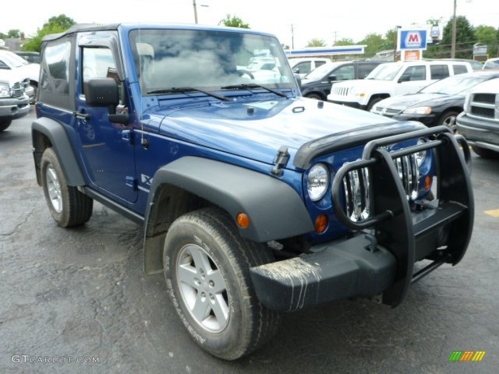 2009 Wrangler X 4x4 - Deep Water Blue Pearl Coat / Dark Slate Gray/Medium Slate Gray photo #7