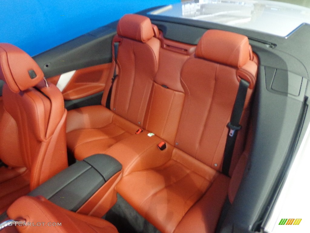 Vermillion Red Nappa Leather Interior 2012 BMW 6 Series 650i xDrive Convertible Photo #83819883