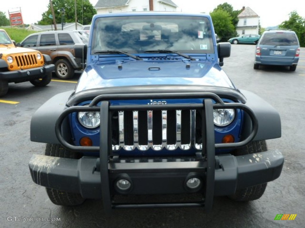 2009 Wrangler X 4x4 - Deep Water Blue Pearl Coat / Dark Slate Gray/Medium Slate Gray photo #8