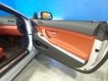 Vermillion Red Nappa Leather Door Panel Photo for 2012 BMW 6 Series #83819999