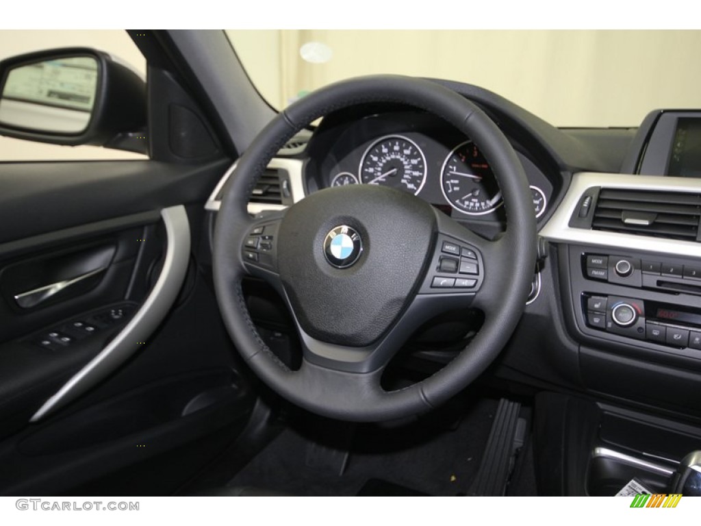 2013 3 Series 328i Sedan - Glacier Silver Metallic / Black photo #30
