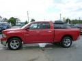 2010 Flame Red Dodge Ram 1500 Big Horn Quad Cab 4x4  photo #2