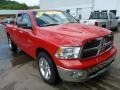 2010 Flame Red Dodge Ram 1500 Big Horn Quad Cab 4x4  photo #8