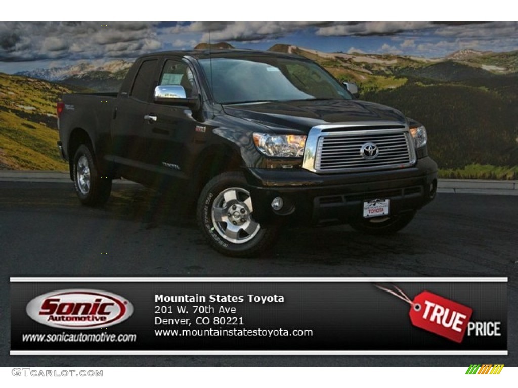 2013 Tundra Limited Double Cab 4x4 - Black / Red Rock photo #1