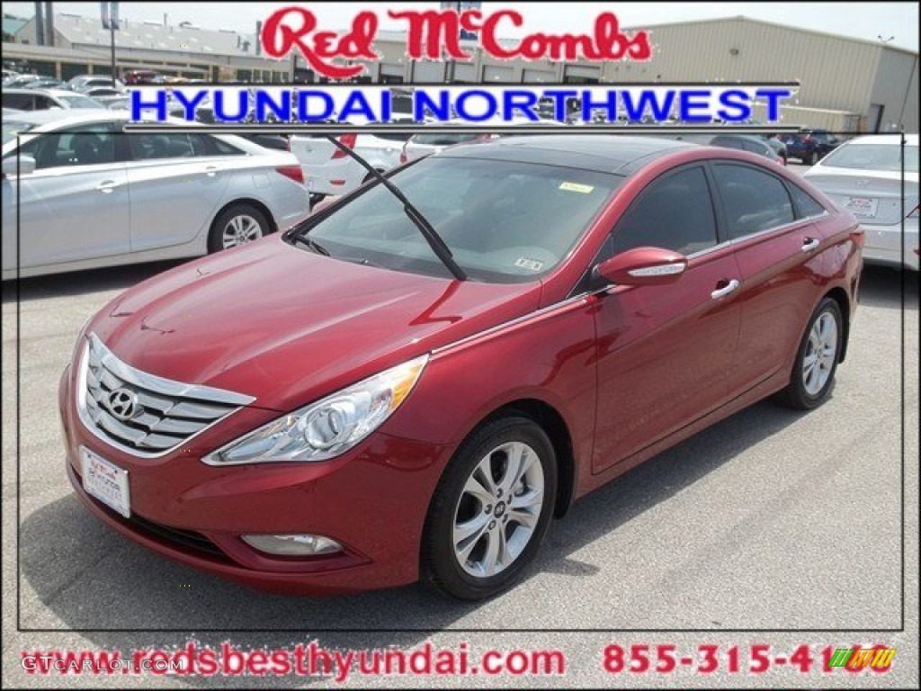 2013 Sonata Limited - Sparkling Ruby / Camel photo #1